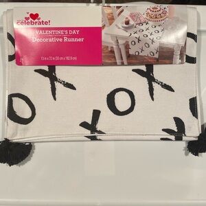 Celebrate It Valentine's Day Decorative Runner - Black and White
